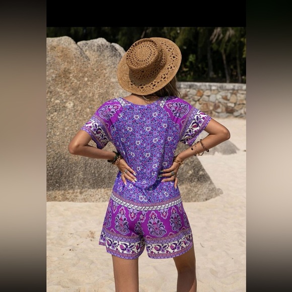 NWT Sz XL  Rustty Dustty Shorts Romper - Picture 2 of 13